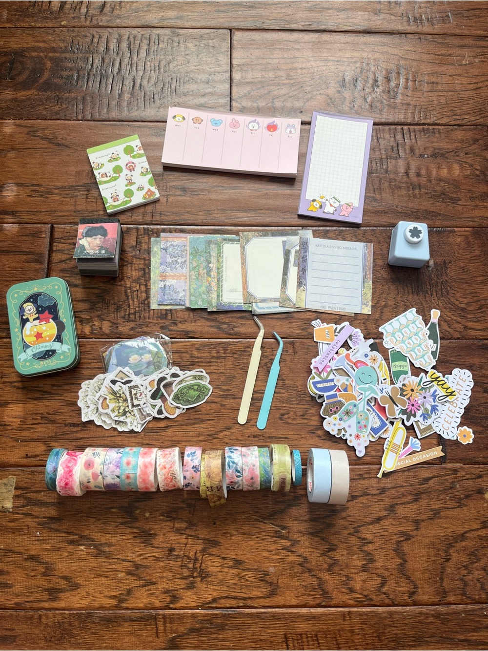 Assorted Decorative Washi Tape & Sticker Bundle